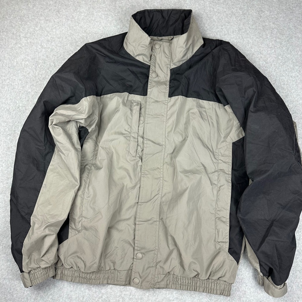 Cabelas Outdoor Gear Mens Medium Tall Gray Black‎ Windbreaker Jacket Colorblock